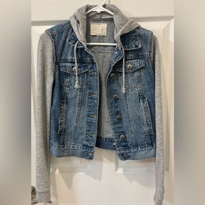 Life in Progress Jean Jacket with Hood